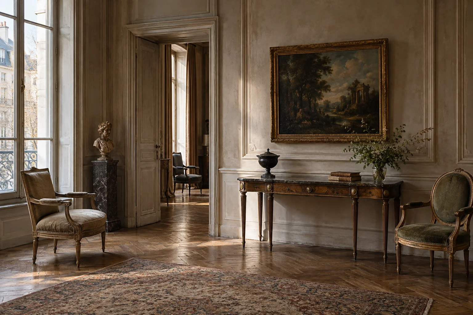 Mobilier et objets d’art réunis dans une maison de vente